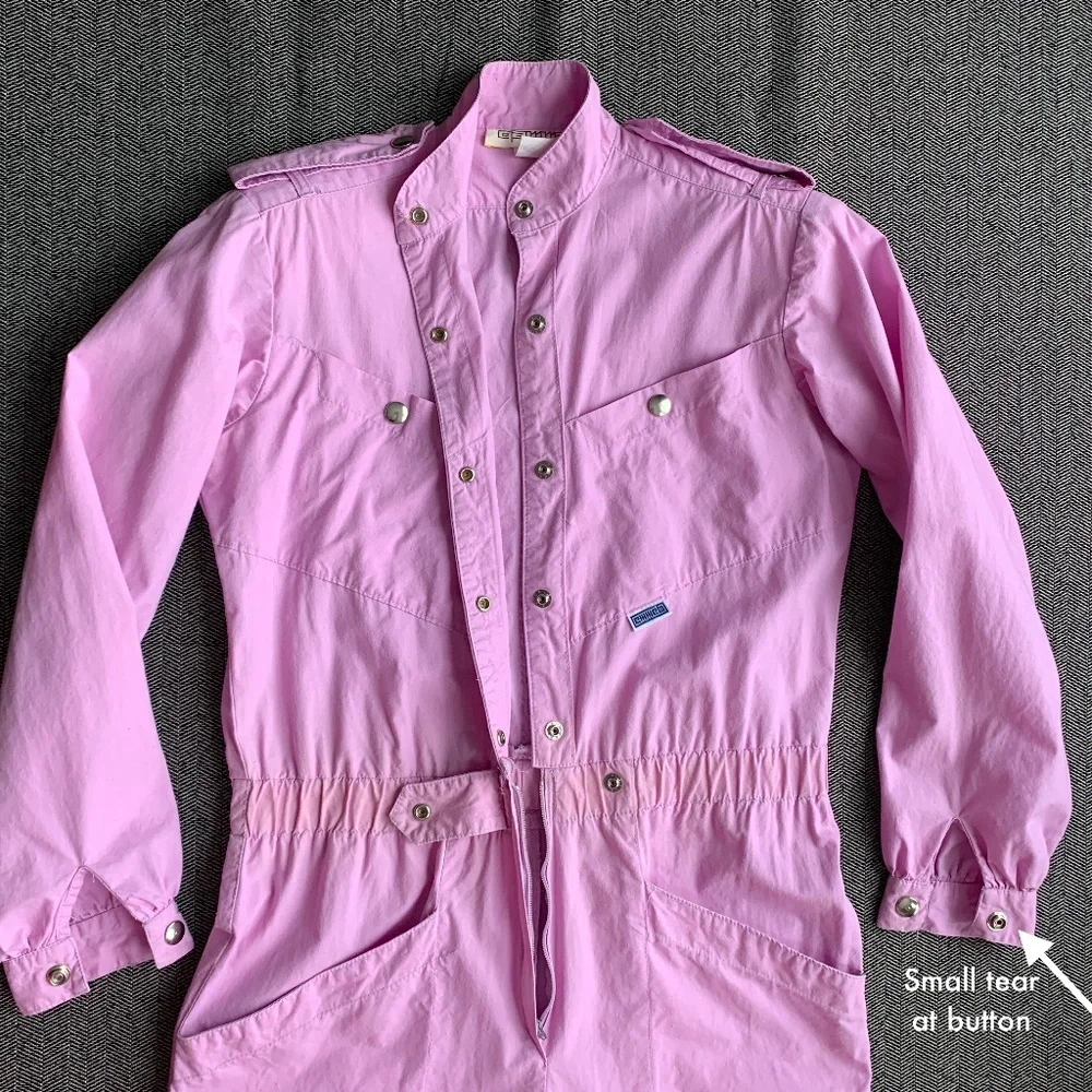 Jumpsuit Pastel Purple Vintage Coveralls for Junior Girls - Picture 12 of 17